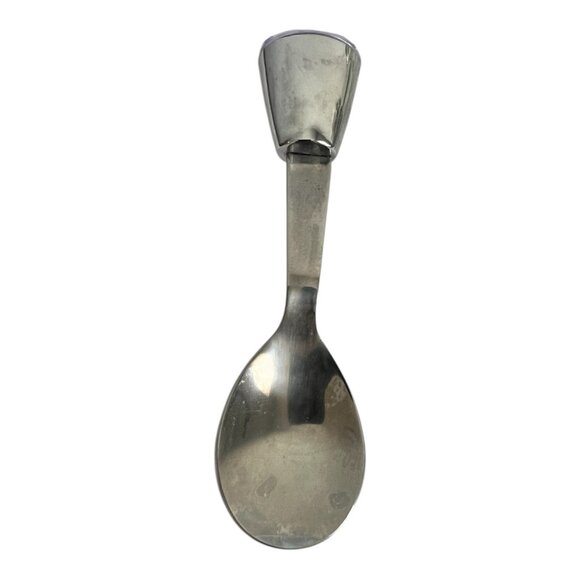 Disney Mickey Mouse Toddler Spoons 6" Purple, Green Acrylic On Stainless Steel - Picture 7 of 7